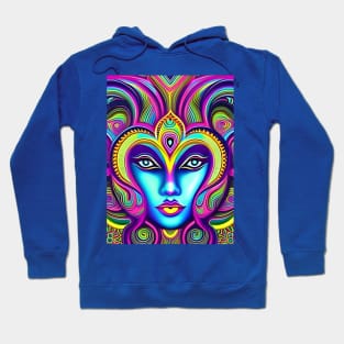 Dosed in the Machine (41) - Trippy Psychedelic Art Hoodie